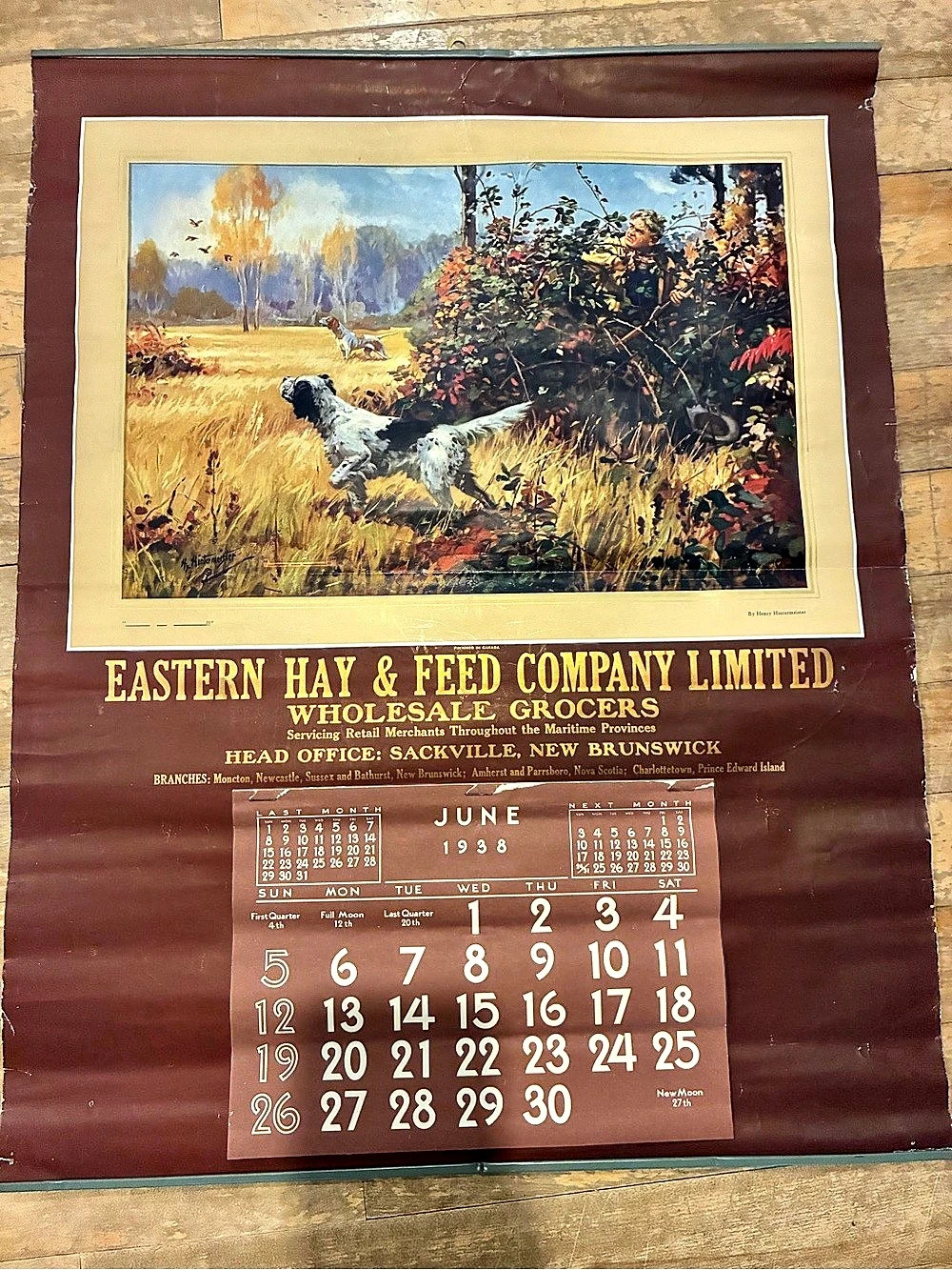 Eastern Hay & Feed Company Limited 1936 calendar